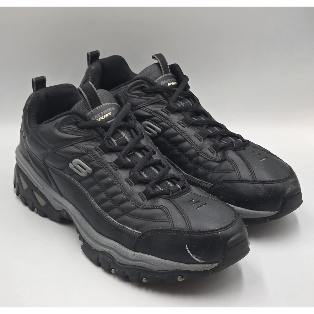 Skechers Men's Black and Gray Athletic Sneakers